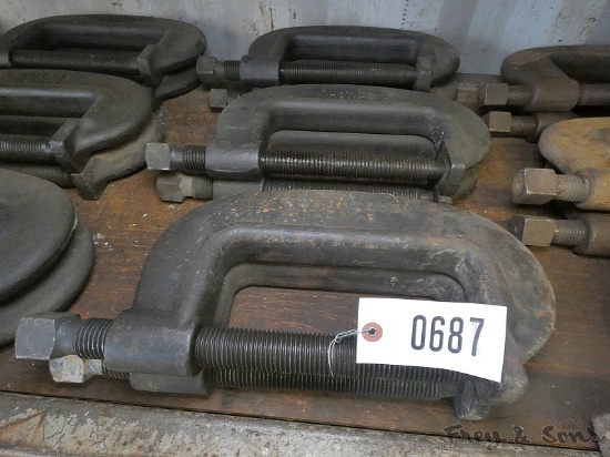(6) x Bid: 8'' HD Bridge Clamps