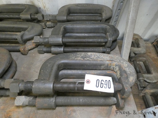 (6) x Bid: 8'' HD Bridge Clamps