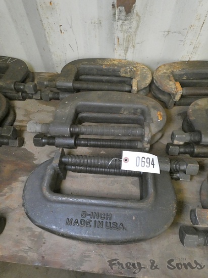 (6) x Bid: 8'' HD Bridge Clamps