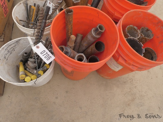 (3) Buckets Masonry & Core Bits