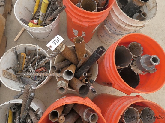 (3) Buckets Masonry & Core Bits