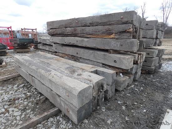 (14) Large 4x12 Oak Mats, 12'' blocks