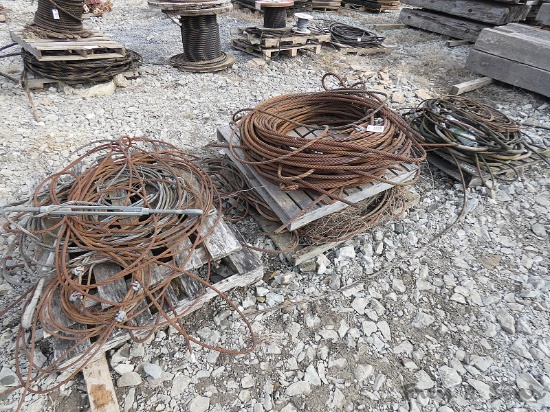 (3) Pallets of Misc. Wire Rope / Cable