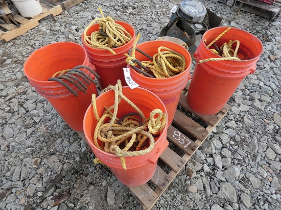 Buckets, Rope & Hooks