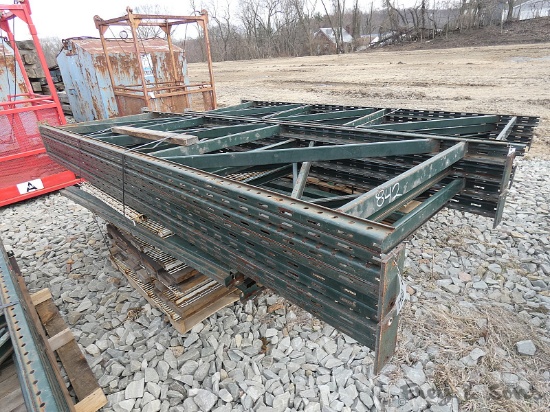 Pallet Rack, 4 Columns,18 Bars