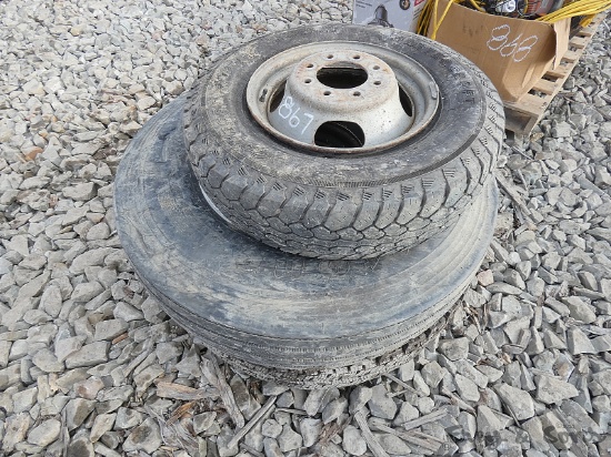 (2) 22.5 Tires
