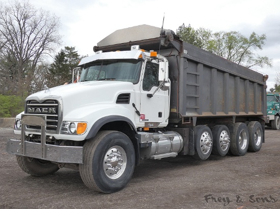 2007 Mack Granite CVT Quad Axle Dump Truck, SN:1M2AG10C47M058451, Mack AI-4