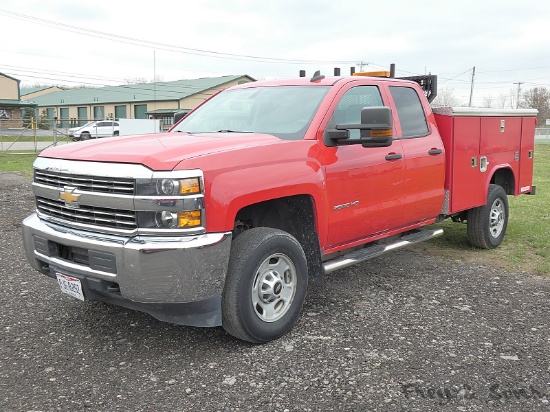 2015 Chevy 2500HD Mechanics Truck, SN:1GB2CUEG1FZ547882, 6.0 Gas, Auto, 2wd