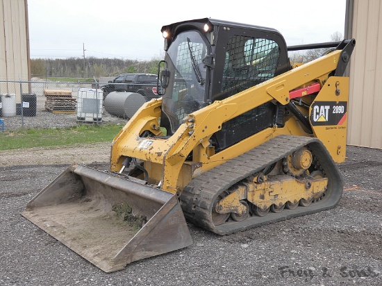 2014 Cat 289D XPS Compact Track Loader, SN:CAT0289DTTAW00740, Cab w/Air, 2
