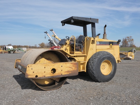 1999 Caterpillar CP563C Smooth Compactor, SN:4KN00275, ROPS,84'' Smooth Dru
