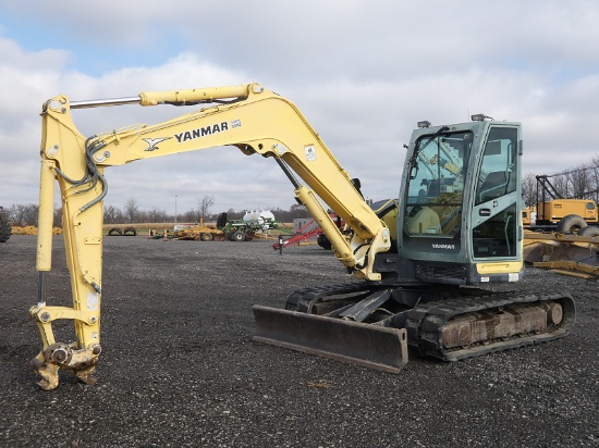 2011 Yanmar VIO80 Mini Excavator, SN:90508, Cab/Air, Aux Hyds, Hyd. Quick A