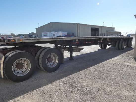 1997 Utility Flatbed Tandem Trailer, SN:1UYFS2482VA052202, Steel Frame, Alu