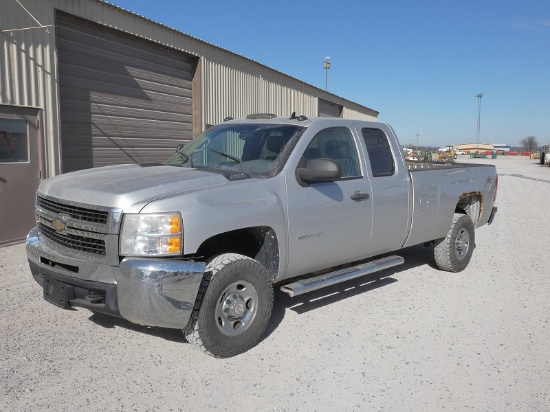 2010 Chevrolet 2500HD 4x4 Ext. Cab Pickup, SN:1GC5KXBG6AZ187471, V8 Gas, Au
