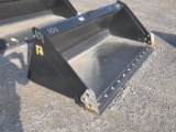 72'' QT Skidloader Bucket, New