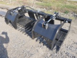 Peak 84'' Rock & Brush Grapple Bucket, Skidloader QT, New