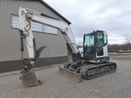 2017 Bobcat E85 Mini Excavator, SN:B34T14095, EROPS w/Air, Aux Hyd, QT 24''