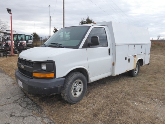 2006 Chevy E30 Service Van, SN:1GBHG314761214427, Gas, Auto, Reading Enclos