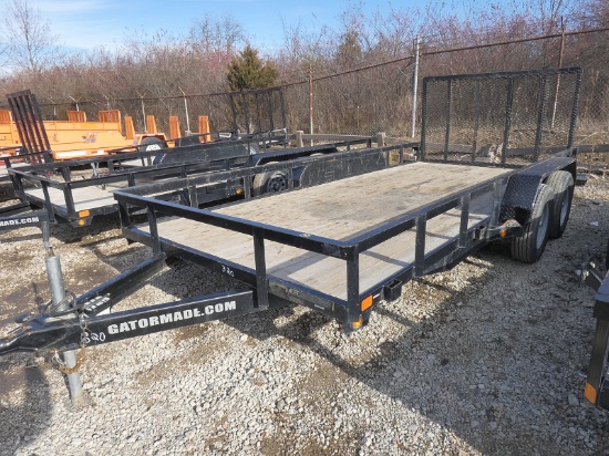 Gatormade 16' Landscape Tandem Tag Trailer, SN:4Z1VA1623LS005552