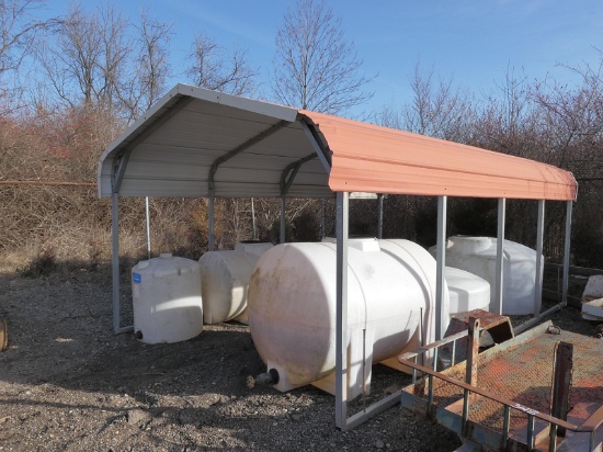 12x19 Steel Canopy (Buyer must dismantle & remove before Dec. 14)