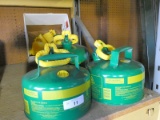 (3) Green Safety Cans