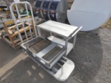 (2) Platform Carts & 6 Wheel Cart