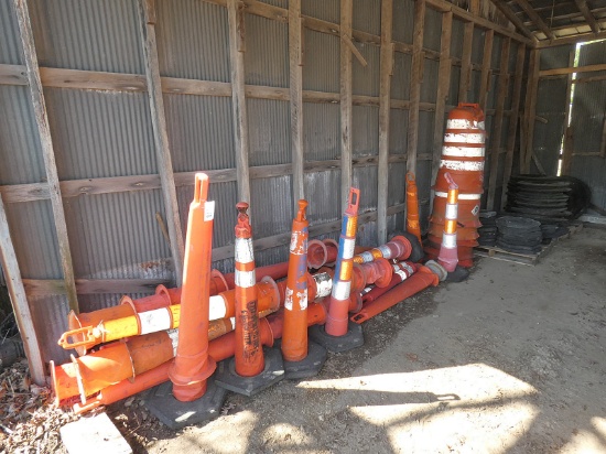 Safety Barrels, Cones + Bases