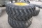 (2) JD 862 26.5-29 Scraper Tires & Rims