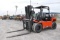 Allis Chalmers 20000# Pneumatic Forklift, SN:1329-7, Diesel, 6' Forks, Side