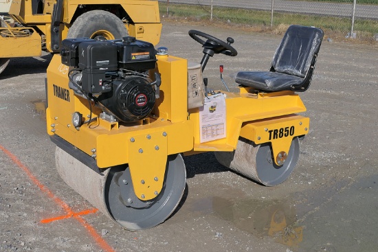 2023 Traner TR850 Mini Tdm Vibratory Roller, SN;TR8502305, 13hp Gas, Hydros