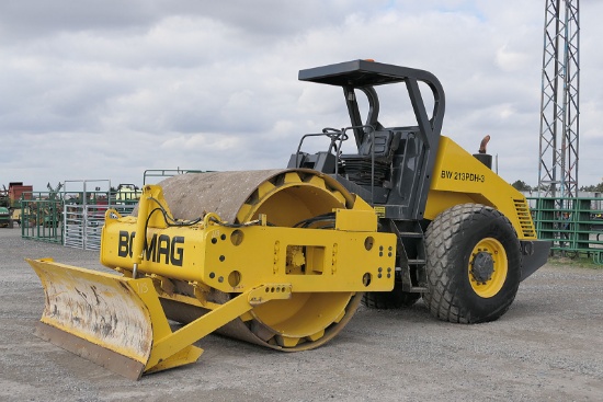 2000 Bomag BW213PDH-3 Combo Vibratory Compactor, SN:101580241081, Cummins D