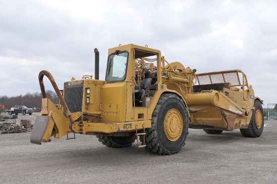 1988 Caterpillar 627E Push Pull Scraper, SN:06GB00669, ROPS, Push/Pull, *Se