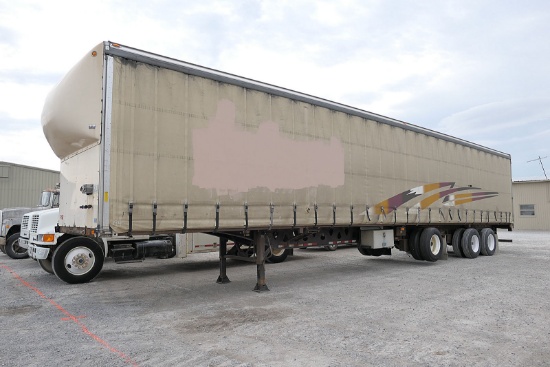 2011 Manac 52 Covered Flatbed Triaxle Trailer, SN:2M5131618B1124525, Air Li