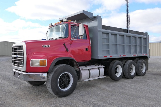 1992 Ford LTS8000 Triaxle Dump Truck, SN:1FDZY82A7NVA16786, Ford Diesel, 8L