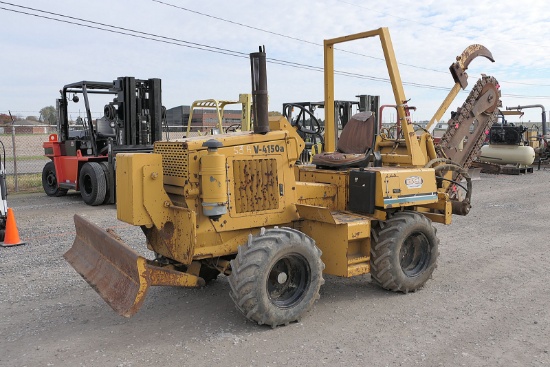Vermeer V4150A RT Trencher, SN:00505, Deutz Diesel, TP4150 Side Shift Chain