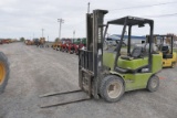 Clark CGP30 6000# Forklift, SN:10049489, LP Gas, Triple Mast, Side Shift