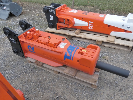 TABE 12 Hyd. Hammer, SN:12EA3492, 80mm Pins, 15-30t Exc. (taxable)