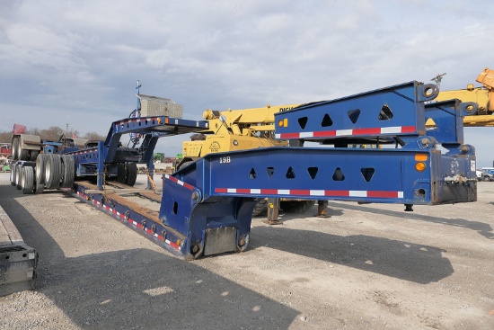 2007 Trail King TK130 65 Ton 2+3+2 Beam Trailer, 26-27' Beam, Triaxle Rear