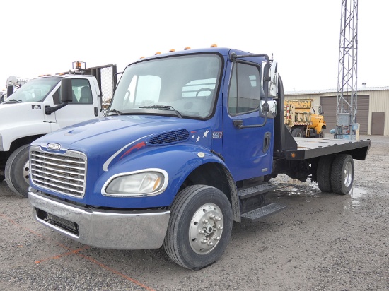 2007 Freightliner M2 S/A Flatbed Truck, SN:1FVACWDC77HY03827, Cat C7, Allis