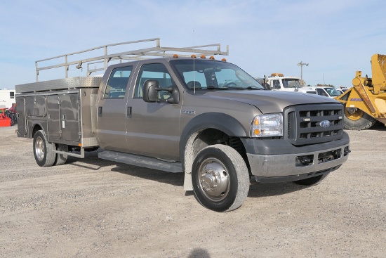 2006 Ford F450SD Mechanics Truck, SN:1FDXW46P96ED06615, 6.0 Diesel, Auto, R