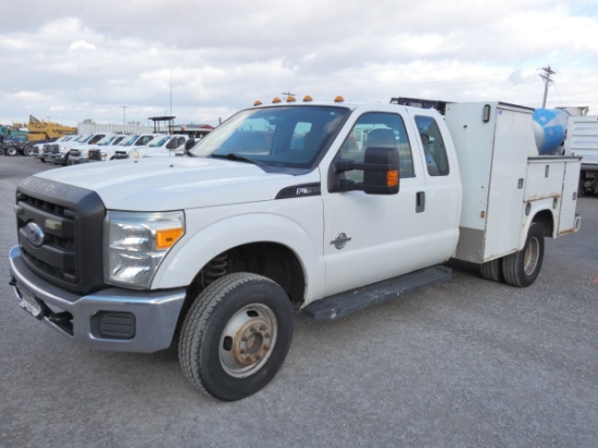 2011 Ford F350 4x4 Mechanics Truck, SN:1FD8X3HT0BEC91633, Diesel - TURBO OU