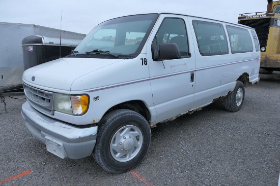 2002 Ford E350 Passenger Van, SN:1FBSS31L12HA69141, Gas, Reads 184,951 mile