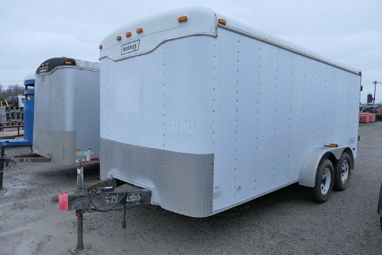 2001 Haulmark 7x16 Cargo Trailer, SN:16HPB162X1H082109