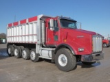 2007 Kenworth T800 Quad Axle Dump Truck, SN:1NKDXUEX27J178764, Cat C13, Ful