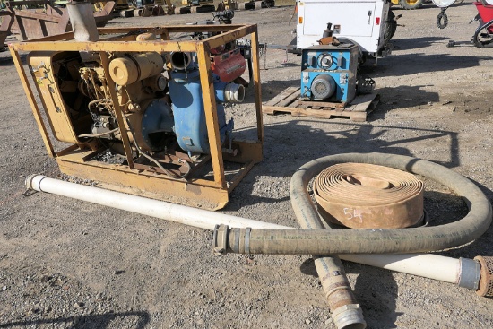 4'' Trash Pump, Detroit 2 Cyl. Diesel