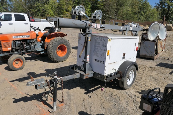 Magnum 3060 Light Plant, SN:1304650, Diesel, 4 Light, 6kw/ 240v