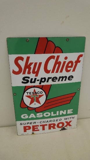 1963 Texaco Sky Chief Su-preme Sign