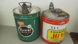 2 Motor Oil Cans