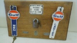 Gulf Oil Store Bathroom Key Holder
