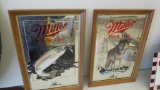 2 Miller High Life Mirror Signs