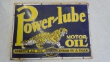 Power-lube Motor Oil Sign